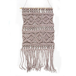 Thedecofactory MACRAME - Suspension en coton tressé violet clair 45x50 