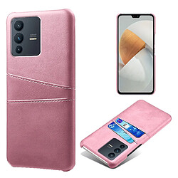 Coque en TPU + PU anti-griffes, or rose pour votre Vivo S12/V23 5G