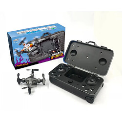 Acheter Universal Drone à bagages 2.4G WiFi DH 120 Mini quadricoptère pliable Télécommande Maintien de l'altitude Transmission en temps réel FPV 4 axes RC Drone | RC Helicopter(Le noir)