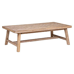 Pegane Table basse en bois d'acacia coloris beige - Longueur 130 x Profondeur 70 x Hauteur 40 cm