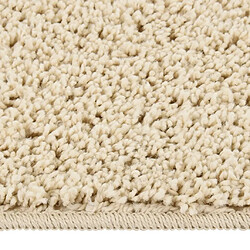 vidaXL Tapis shaggy antidérapant Crème 160x230 cm