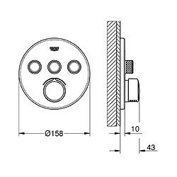 GROHE - Set de douche SmartControl 34709000 pas cher