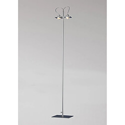 Luminaire Center Lampadaire Ull 2 Ampoules G9 gris argenté