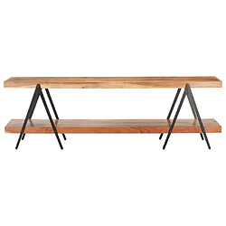 Maison Chic Meuble TV scandinave - Banc TV pour salon 160x40x50 cm Bois d'acacia solide -MN39226