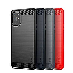 Mofi Coque en TPU fibre de carbone souple bleu pour votre OnePlus 8T