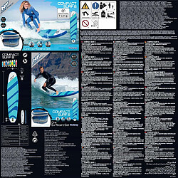 Acheter Bestway SUP gonflable Hydro-Force Compact Surf 8 243x57x7 cm