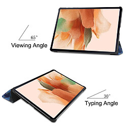 Etui en PU Impression de motifs avec support tri-pliure La peinture pour votre Samsung Galaxy Tab S7 FE SM-T730/SM-T736