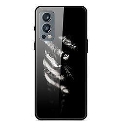 Coque en TPU antichoc avec support chat d'ombre pour votre OnePlus Nord 2 5G