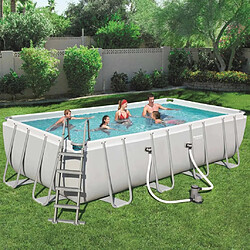 Bestway Ensemble de piscine Mistral Rectangulaire Gris 549 x 274 cm