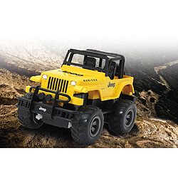 Jamara 405124 Jeep Wrangler Rubicon 1:18 2,4 GHz - Pneus en Caoutchouc réglable, véhicule Jaune