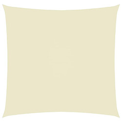 vidaXL Voile de parasol tissu oxford carré 6x6 m crème