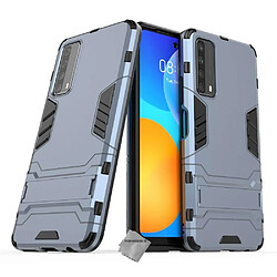 Htdmobiles Coque rigide anti choc pour Huawei P Smart (2021) + film ecran - BLEU FONCE