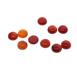 10 pièces perles de cabochon multicolore pierres précieuses pour agate rouge de bijoux