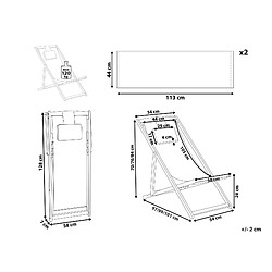 Avis Beliani Chaise longue Bois Bois foncé AVELLINO