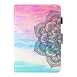 Etui en PU flip à motifs avec support et porte-cartes fleur pour votre Apple iPad Pro 11 pouces (2020)/iPad Pro 11 pouces (2018)