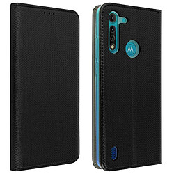 Avizar Étui Motorola Moto G8 Power Lite Housse Folio Porte-carte Fonction Support Noir