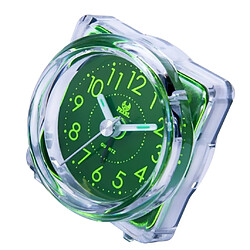 Mini Voyage Horloge Gradient Son Bureau Réveil Snooze Veilleuse 4 # Vert