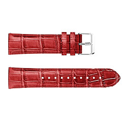 Bracelet en cuir véritable crocodile rouge pour votre Samsung Galaxy Watch 42mm