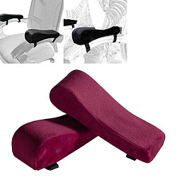 Chaise De Bureau Accoudoir Housse De Coussin Coussin Rembourré Mousse Vin Rouge