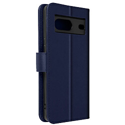 Avizar Housse pour Google Pixel 7 Clapet Portefeuille Fonction Support Vidéo bleu nuit