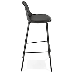 Avis Alterego Tabouret de bar 'COOKIE' noir style industriel