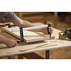 Presse à vis fonte et acier TGR - BESSEY - poignée bois - serrage 1000 mm - saillie 120 mm - Rail 30x8 mm -TGR100S12 pas cher