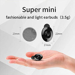 Acheter Portable Tws Intra-Auriculaire Dual Access 5.0 Bluetooth Mini Dual Ear Sports Charging Bay Noir