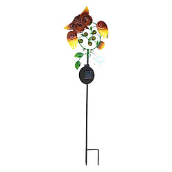 Jardin Lampes Solaires En Plein Air, Solaire Alimenté Feux Prenantes Métal Hibou LED Lampes de Jardin Décoratif pour Passerelle, Voie, cour, Pelouse