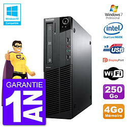 PC Lenovo ThinkCentre M82 SFF G640 RAM 4Go Disque Dur 250Go Graveur DVD Wifi W7 - Occasion