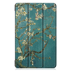 Etui en PU motif imprimé tri-pliure avec support wintersweet pour votre Samsung Galaxy Tab A 10.1 (2019) T515/T510