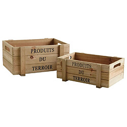 Aubry Gaspard Caisses en bois vieilli Produits du Terroir.