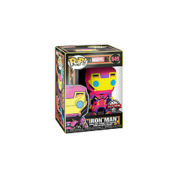 Figurine Funko Pop Marvel Black Light Iron Man Exclusivité