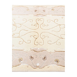 Vidal Tapis de laine 155x94 beige Darya pas cher