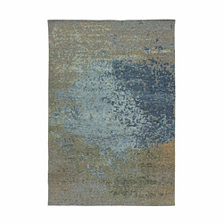 Paris Prix Tapis Vintage à Poils Courts Blaze Bleu 155 x 230 cm