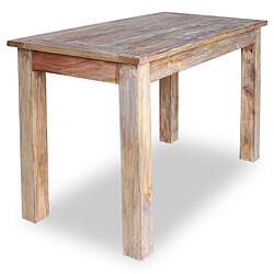 vidaXL Table à manger Bois de récupération 120x60x77 cm