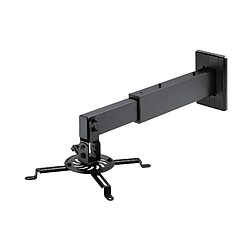 Kimex Support mural vidéoprojecteur, Longueur réglable 46-60cm, Noir