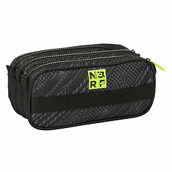 Trousse Fourre-Tout Triple Nerf Get ready Noir 21,5 x 10 x 8 cm