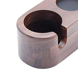 Acheter Porte-filtre à Café Tamper Support En Bois Espresso Tamper Mat Stand 2 Trous 58mm