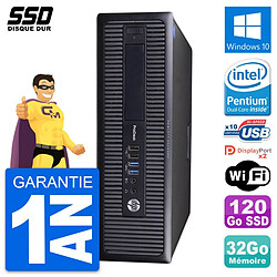 PC HP ProDesk 600 G1 SFF Intel Pentium G3220 RAM 32Go SSD 120Go Windows 10 Wifi - Occasion