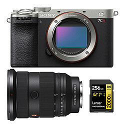 Sony Alpha a7CR (argent) Appareil photo sans miroir +Sony FE 24-70mm f2.8 GM II (SEL2470GM2) E-Mount+Lexar 256GB Professional 2000x UHS-II SDXC Memory Card