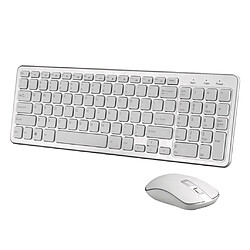 Acheter 2.4G Multifonction Sans Fil Clavier Souris Accessoires De Bureau Pour Ordinateur Portable Blanc