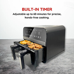 Acheter Friteuse à air numérique double panier Noire 2400W 9L Comfy Nest CNAFD45NB