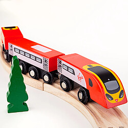 Bigjigs Rail Pendolino Train Vierge en Bois