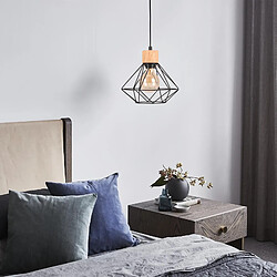 Avis Stoex Plafonniers Modernes Cage en Métal Luminaires Suspendus D'Intérieur E27 Noir Lustre Rétro Pour Chambre À Coucher, Couloir, Salon