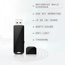 Universal Mini magnétophone USB 32 Go, petit lecteur flash, appareil d'enregistrement, micro enregistreur audio numérique, mini magnétophone à activation vocale