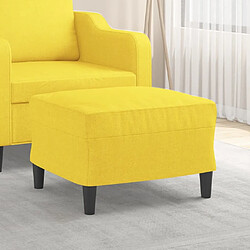 Maison Chic Repose-pied,Tabouret confortable Jaune clair 60x50x41 cm Tissu -MN21820