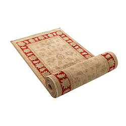 Vidal Tapis de couloir en laine 299x58 beige Ziegler pas cher