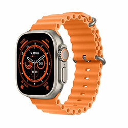 Hommes Femmes Montre Intelligente T800 Ultra-Série 8 Compatible Bluetooth Appel Surveillance De La Santé Fitness Bracelet Orange