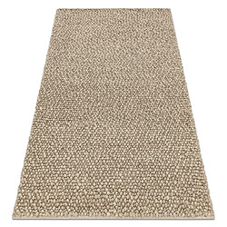 RUGSX Tapis en laine TAHAR 99005C beige - TISSÉ MAIN boucle, uniforme 120x180 cm