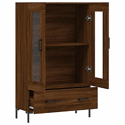 Acheter vidaXL Buffet haut chêne marron 69,5x31x115 cm bois d'ingénierie